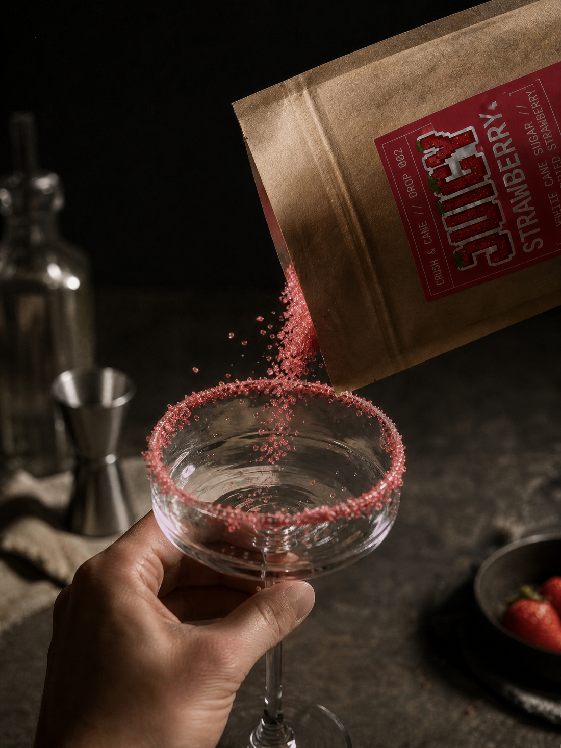 How To Rim A Cocktail Glass With Flavoured Sugar